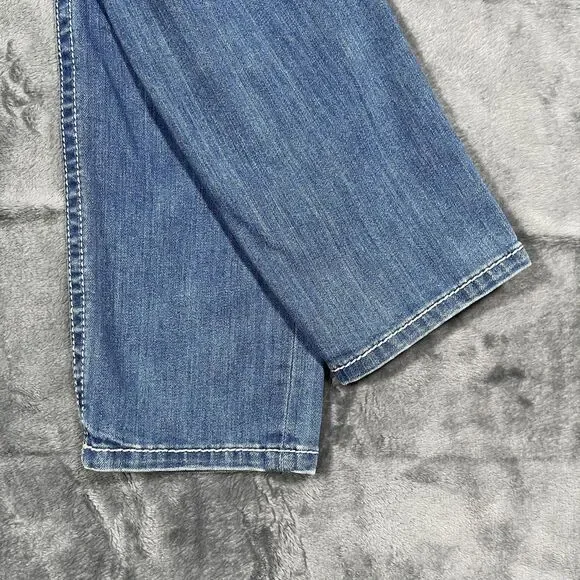 Miss Me Skinny Jeans Womens 31 Blue Medium Wash Embroidered Sequin Fringe - Picture 9 of 11